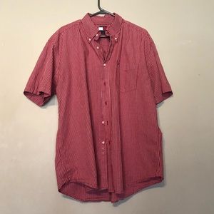 Tommy Hilfiger red gingham button down shirt